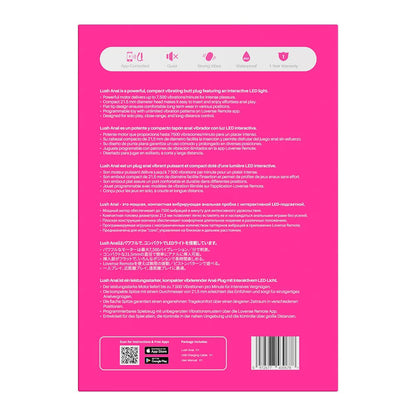 Lovense
Lush 可APP控後庭震動器 - 粉色