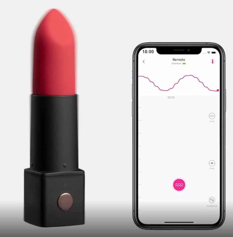Lovense
Exomoon 唇膏型震動器