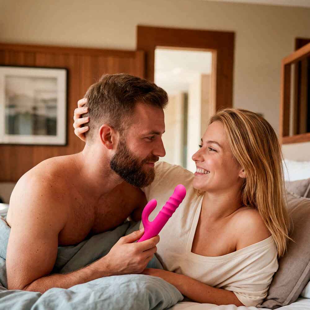 Lovense
Velvo 旋轉G點刺激頭&波浪滾珠兔仔按摩棒 - 粉色