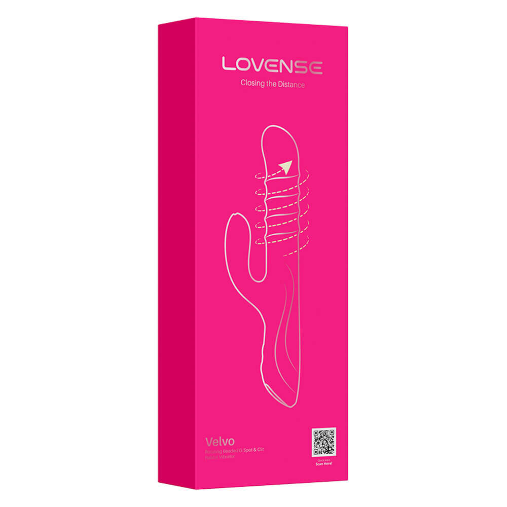 Lovense
Velvo 旋轉G點刺激頭&波浪滾珠兔仔按摩棒 - 粉色