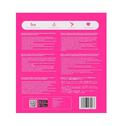 Lovense
Spinel 可APP控推撞抽插加熱式按摩棒手持/吸啜底盤 - 粉紅色配藍色