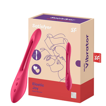 Satisfyer(德國) Elastic Joy多功能男女震動器 紫色/紅色/藍色