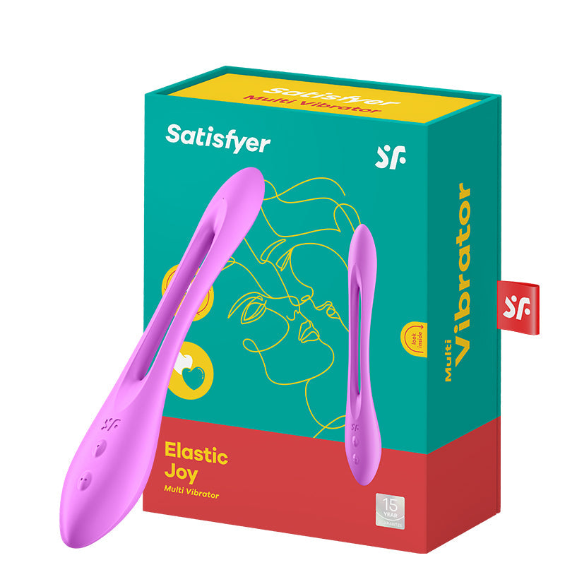 Satisfyer(德國) Elastic Joy多功能男女震動器 紫色/紅色/藍色