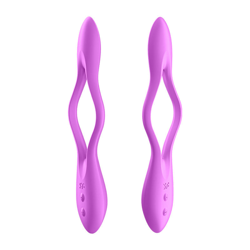 Satisfyer(德國) Elastic Joy多功能男女震動器 紫色/紅色/藍色