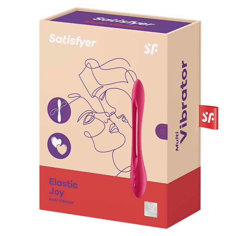 Satisfyer(德國) Elastic Joy多功能男女震動器 紫色/紅色/藍色