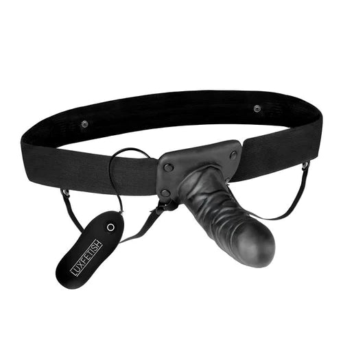 Lux Fetish(美國) Vibrating Hollow Strap-On Dildo穿戴式震動假陽具