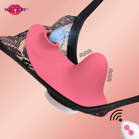 Bulaja  遠距可穿戴抽吸按摩棒振動器 Vagina Clitoris 刺激器  suction 振動器