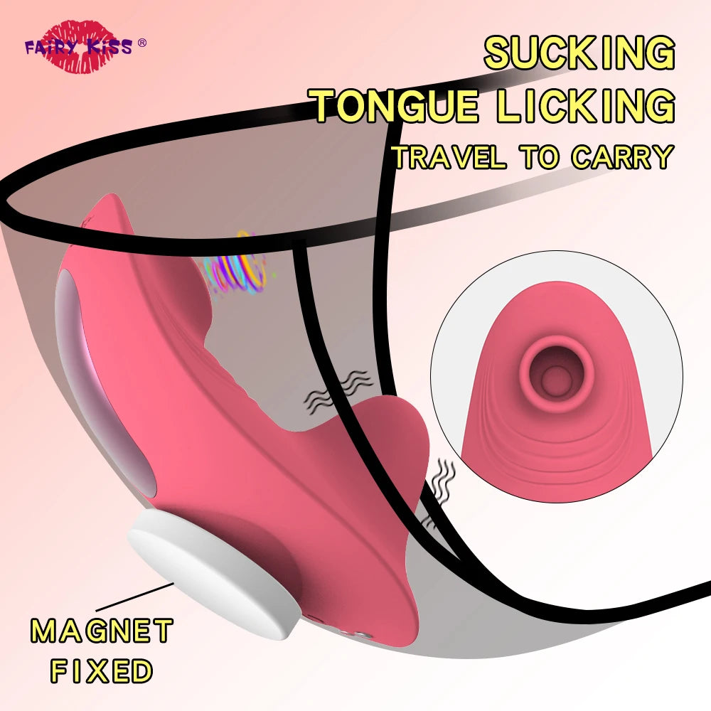 Bulaja  遠距可穿戴抽吸按摩棒振動器 Vagina Clitoris 刺激器  suction 振動器