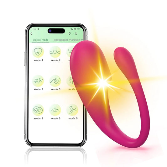 Bulaja Remote Control APP Remote Control Massager Vibrator G-spot Vaginal Stimulator Dual Motor Design