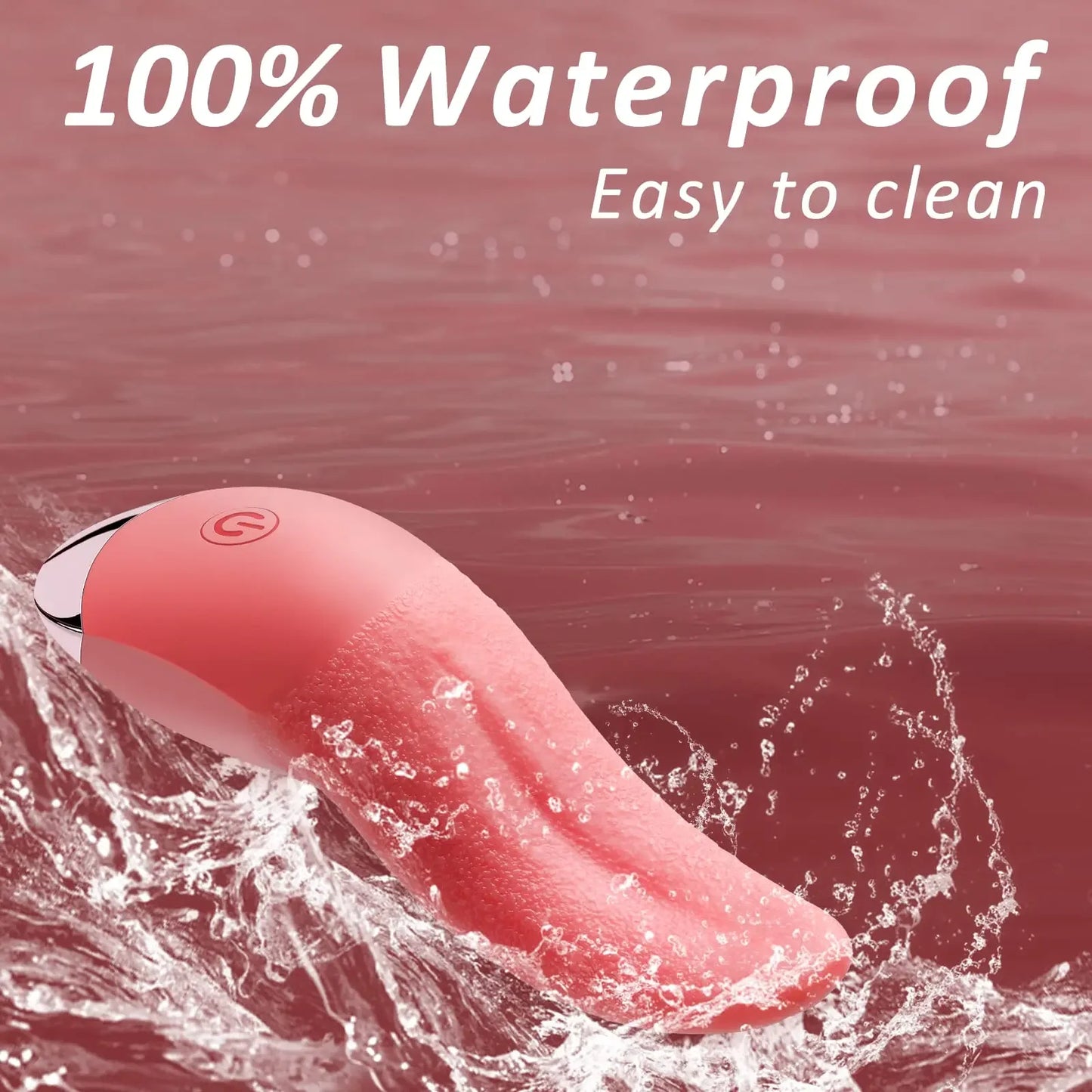 Skny品牌10模式舌动按摩器，女性G点阴蒂刺激器，柔软设计助力高潮体验。