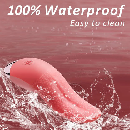 Skny品牌10模式舌动按摩器，女性G点阴蒂刺激器，柔软设计助力高潮体验。