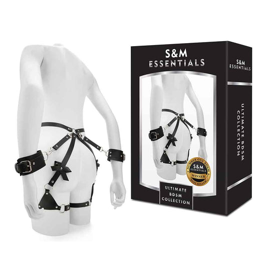 S&M Essentials(美國) Garter Belts With Cuffs 束縛套裝 附袖口吊襪帶