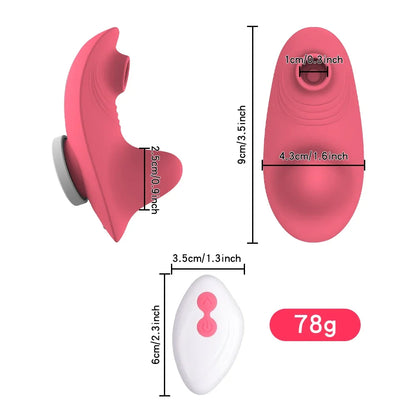 Bulaja  遠距可穿戴抽吸按摩棒振動器 Vagina Clitoris 刺激器  suction 振動器