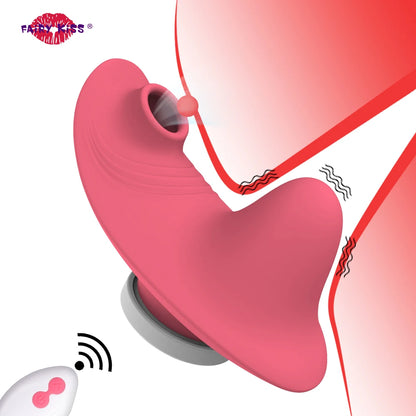 Bulaja  遠距可穿戴抽吸按摩棒振動器 Vagina Clitoris 刺激器  suction 振動器