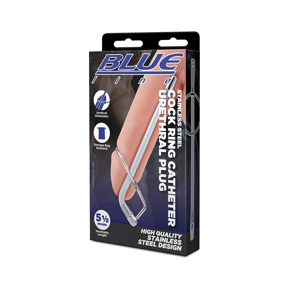 BLUE line(美國) Stainless Steel Cock Ring Catheter Urethral Plug 不鏽鋼串珠尿道塞