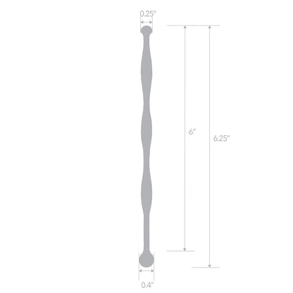 BLUE line(美國) 6" Stainless Steel Teardrop Urethral Sound 不鏽鋼串珠尿道塞