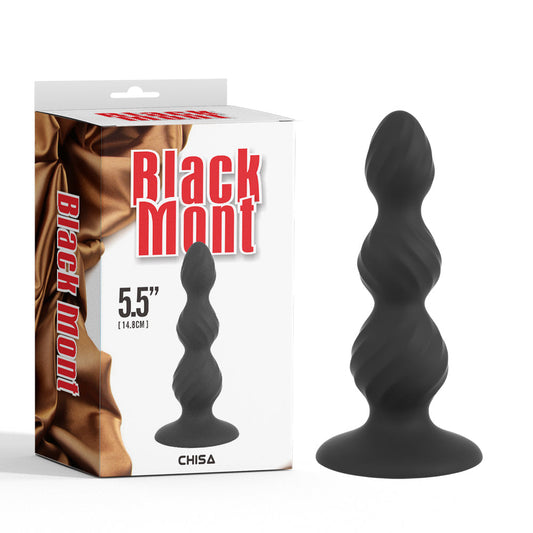 CHISA - Black Mont - 5.5'' Anal Control Plug 矽膠後庭塞