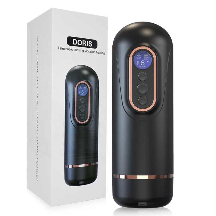 DORIS 全自動男性自慰器杯伸縮吸吮仿陰道(最新加熱)充電式電動飛機杯