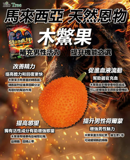 香港 - Bio Tree - (2包) KING KONG - Stand UP 薄荷味男士增硬延時即溶含片 2日裝(4片)