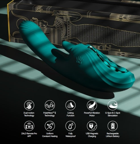 Zalo
Ares 智能可加熱脈衝按摩棒 - 松綠色