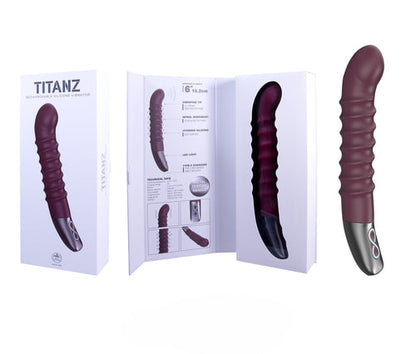 Excellent Power - TITANA - Rechargeable Silicone Stimulator 360度上下旋轉震動棒 紫色