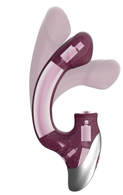 Excellent Power - TITANA - Rechargeable Silicone Stimulator 舔震強力G點震動棒 紫色