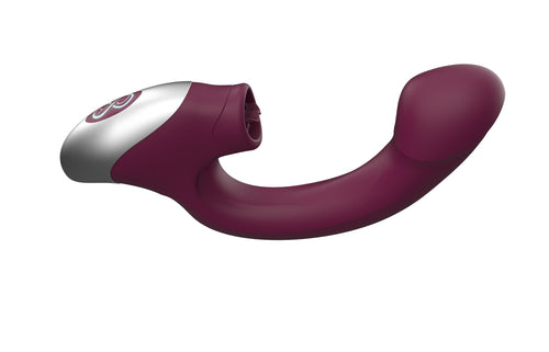 Excellent Power - TITANA - Rechargeable Silicone Stimulator 舔震強力G點震動棒 紫色
