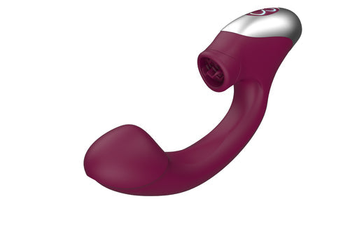 Excellent Power - TITANA - Rechargeable Silicone Stimulator 舔震強力G點震動棒 紫色