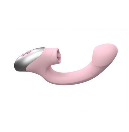 Excellent Power - TITANA - Rechargeable Silicone Stimulator 舔震強力G點震動棒 粉色