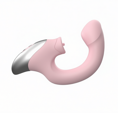 Excellent Power - TITANA - Rechargeable Silicone Stimulator 舔震強力G點震動棒 粉色