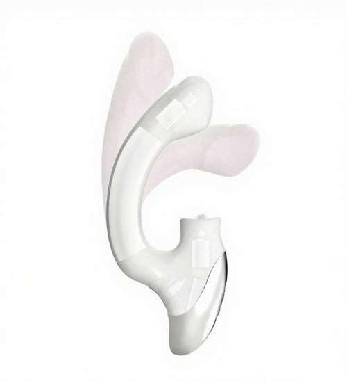 Excellent Power - TITANA - Rechargeable Silicone Stimulator 舔震強力G點震動棒 白色