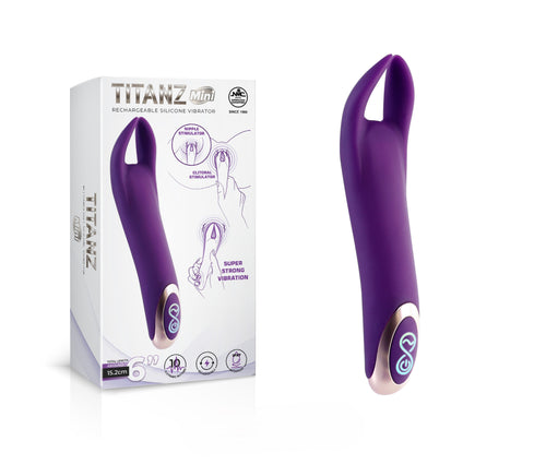 Excellent Power - TITANA Mini - Rechargeable Silicone Vibrator 兔子陰蒂震動器 紫色