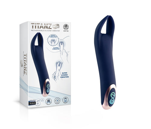 Excellent Power - TITANA Mini - Rechargeable Silicone Vibrator 兔子陰蒂震動器 寶藍色