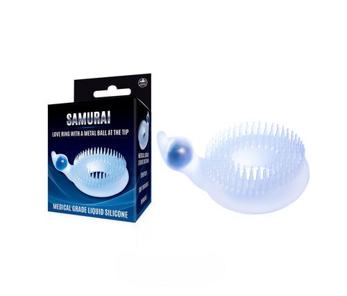 Excellent Power - SAMURAI - Love Ring With A Metal Ball At The Tip 矽膠延時環