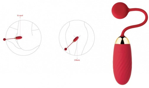 SVAKOM Ella Egg APP 控制無線震蛋 - 紅色