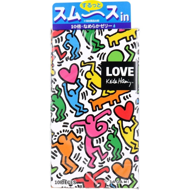 Sagami相模 Keith Haring 10 倍潤滑 10 片裝 乳膠安全套