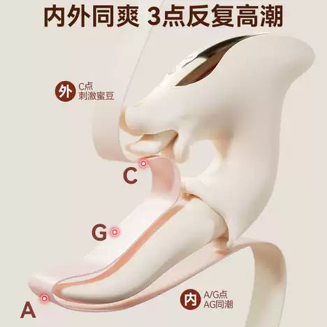 SVAKOM G点狂舌双头高速震动舌按摩器，柔软设计适合敏感区域的震动玩具