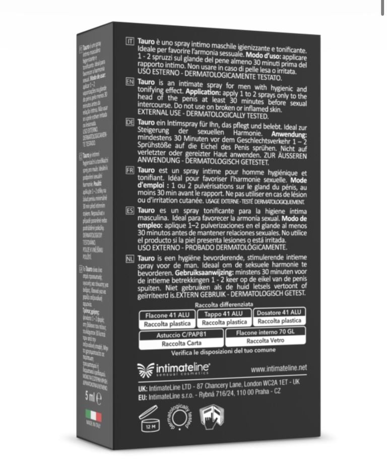 Intimateline Tauro Extra Power高濃度延遲噴霧 