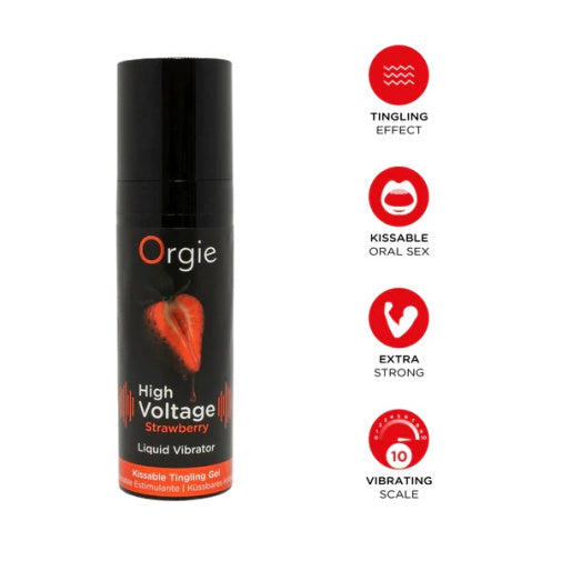 Orgie
Sexy Vibe 可食用草莓味 高壓電感 刺激凝膠 - 15毫升