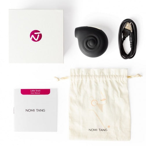 Nomi Tang - 小蝸牛 陰蒂吸吮及震動器 - 黑色
