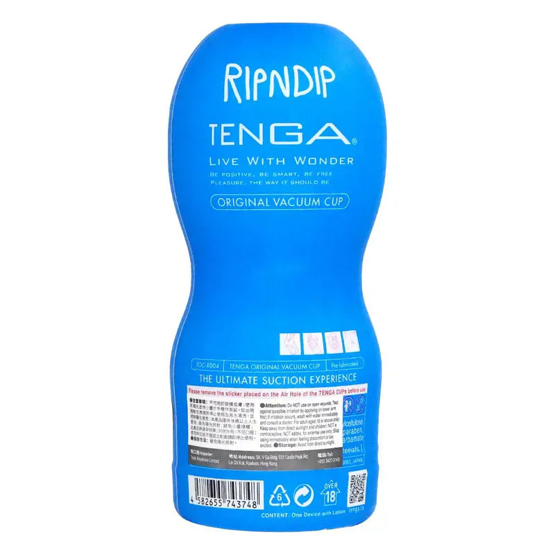RIPNDIP × TENGA 聯名限量經典杯 無孔BLUE