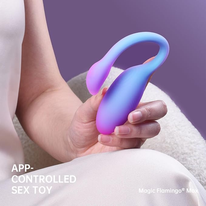 Magic Motion魅動FLAMMINGO 火烈鳥MAX 粉藍色 APP控制智能可穿戴振動器