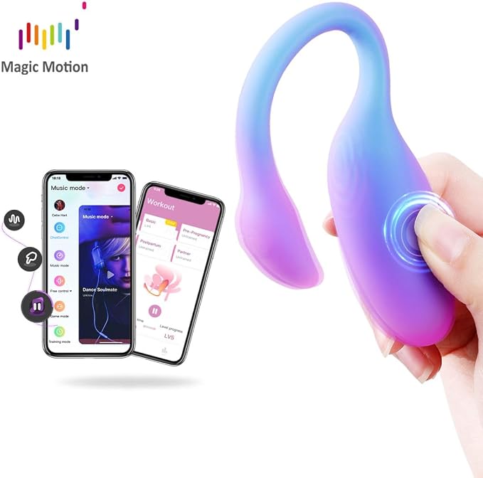 Magic Motion魅動FLAMMINGO 火烈鳥MAX 粉藍色 APP控制智能可穿戴振動器
