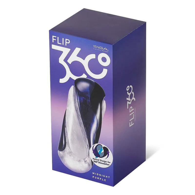 Tenga Flip 360 全方位包覆飛機杯 - 午夜紫 / 極光綠