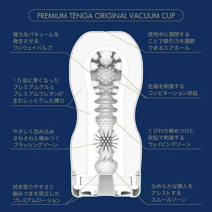 PREMIUM TENGA ORIGINAL VACUUM CUP 第二代 標準型 飛機杯 | 香港 Sex Toy 成人情趣商品 - 18FUN 旺角大埔