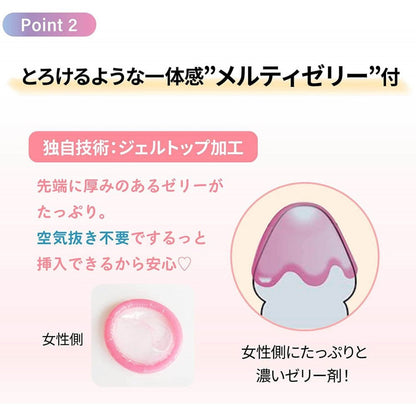 JEX(日本) 魅力蝴蝶 MELTY TYPE 安全套 (10片裝)